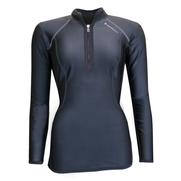 CHILLPROOF LONG SLEEVE CHEST ZIP TOP - WOMENS NEW