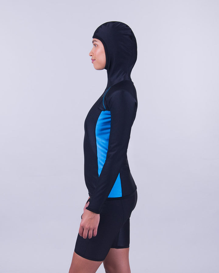 CHILLPROOF LONG SLEEVE HOODED TOP - WOMENS NEW