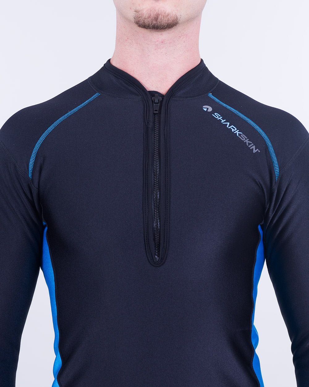 CHILLPROOF LONG SLEEVE CHEST ZIP TOP - MENS NEW