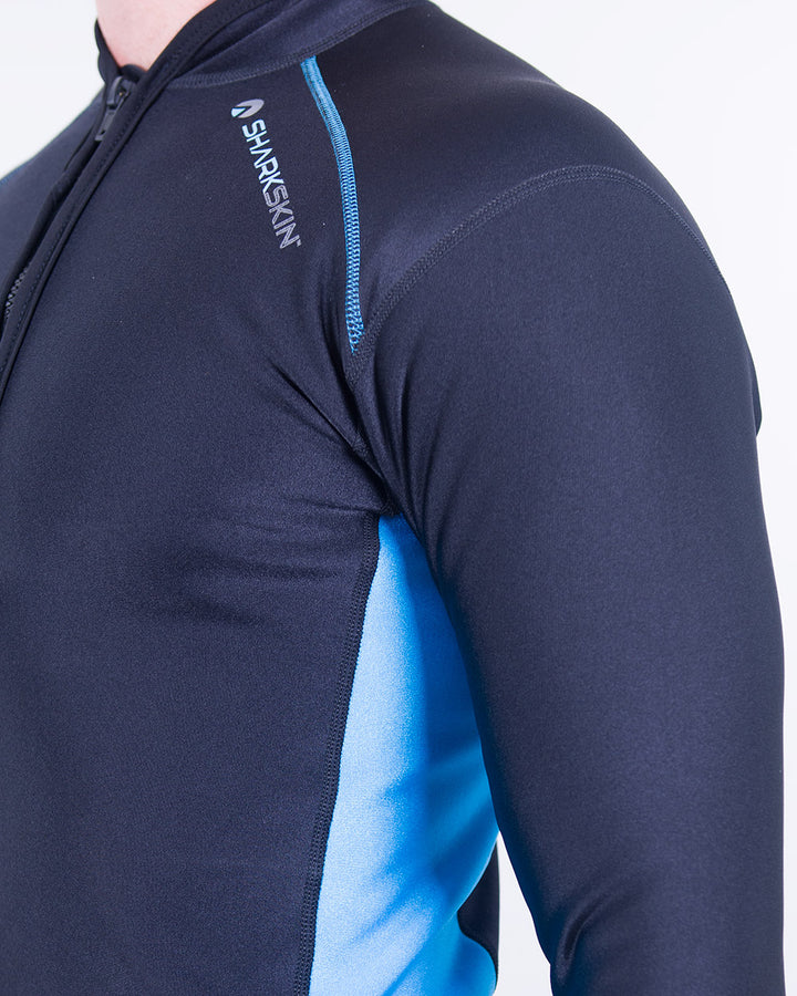 CHILLPROOF LONG SLEEVE CHEST ZIP TOP - MENS NEW