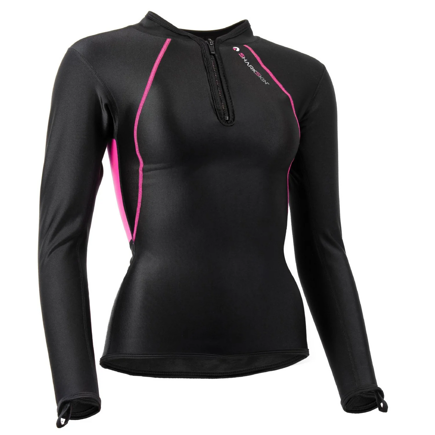 CHILLPROOF LONG SLEEVE CHEST ZIP TOP - WOMENS