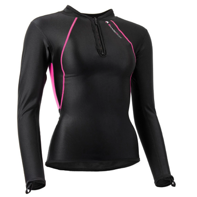CHILLPROOF LONG SLEEVE CHEST ZIP TOP - WOMENS