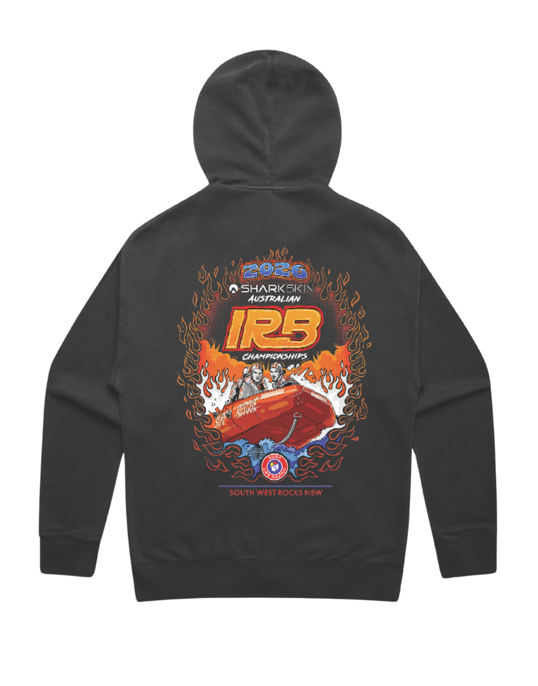 2026 IRB AUS MERCH FLAMING ZIPPED HOODIE