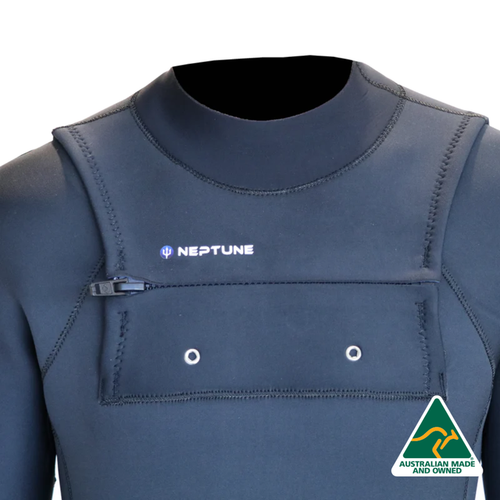 ATLAS 3MM STEAMER CHEST ZIP MENS