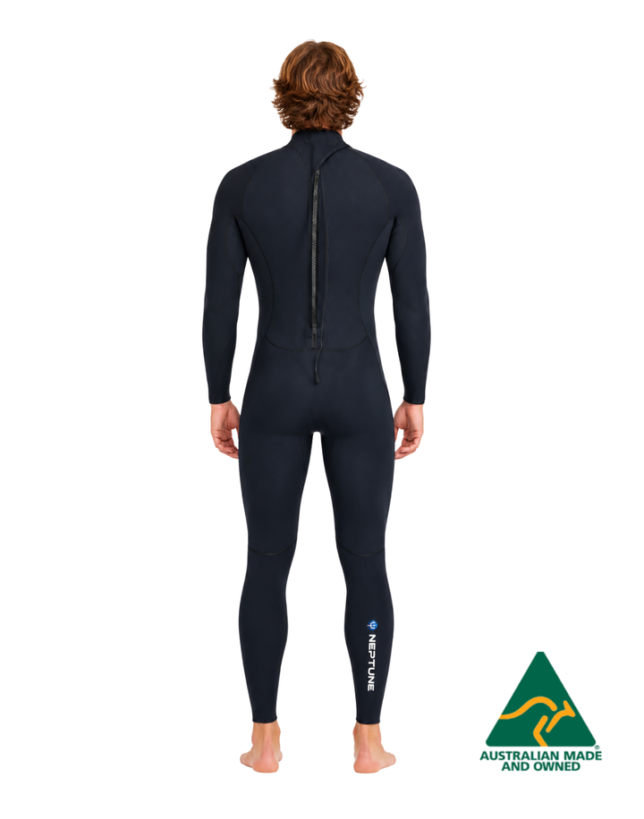 ATLAS 3MM STEAMER REAR ZIP MENS