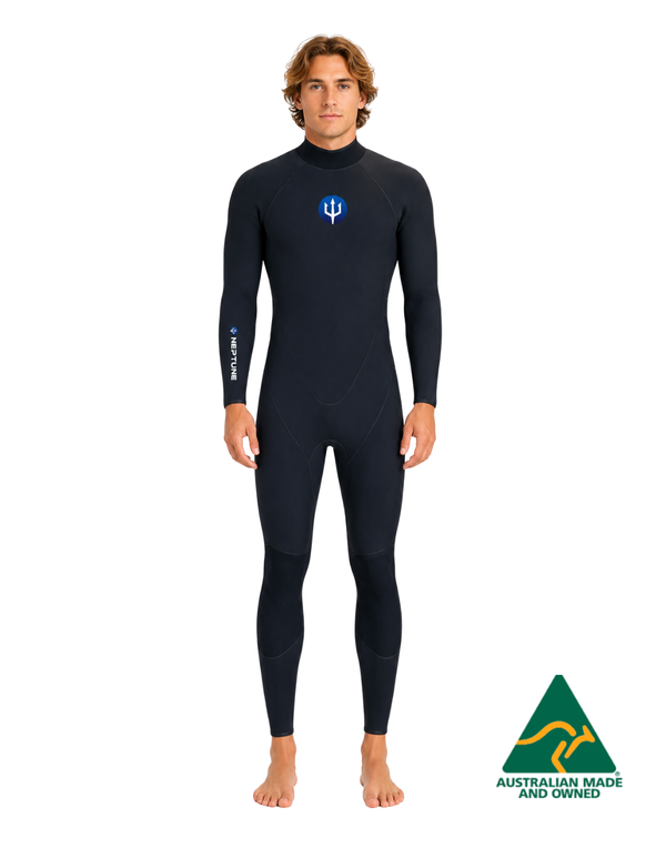 ATLAS 3MM STEAMER REAR ZIP MENS