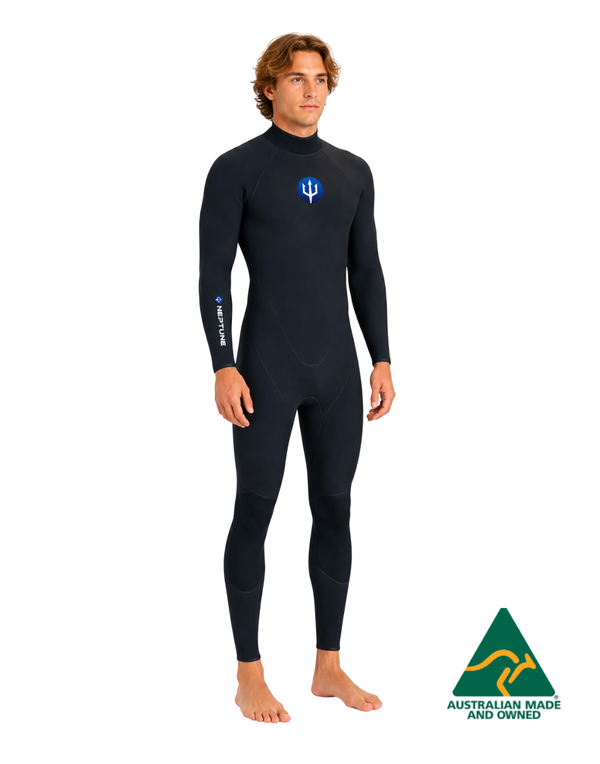 ATLAS 3MM STEAMER REAR ZIP MENS