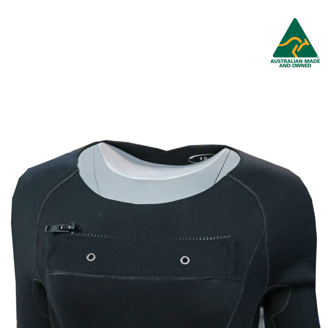 ATLAS 3MM STEAMER CHEST ZIP LADIES