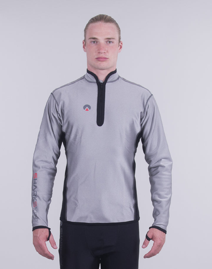 CHILLPROOF LONG SLEEVE CHEST ZIP TOP - MENS