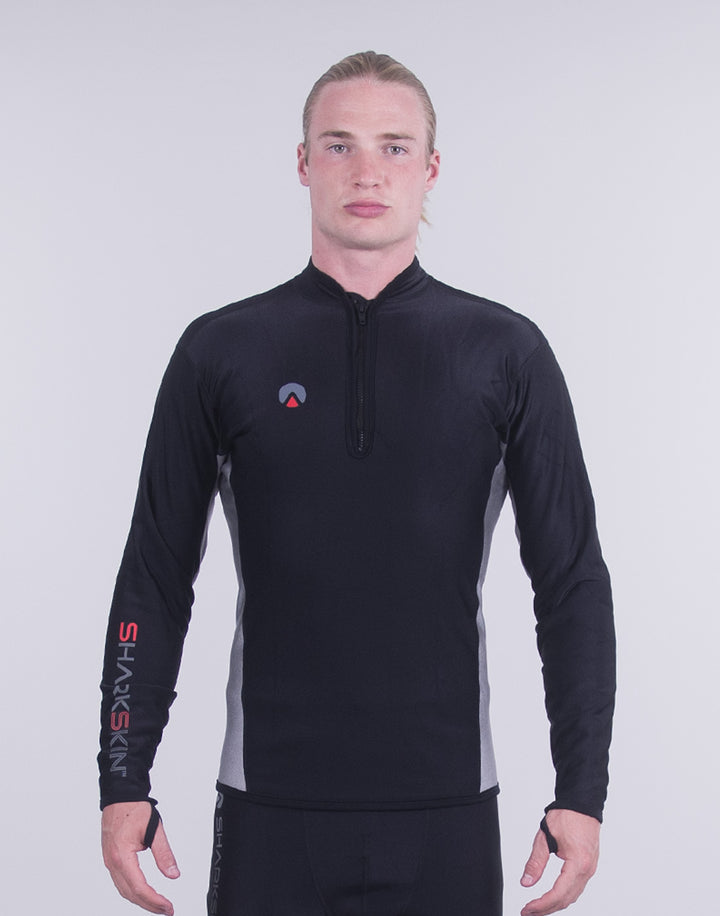 CHILLPROOF LONG SLEEVE CHEST ZIP TOP - MENS