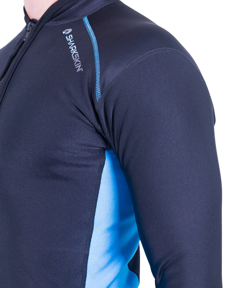 CHILLPROOF LONG SLEEVE CHEST ZIP TOP - MENS NEW