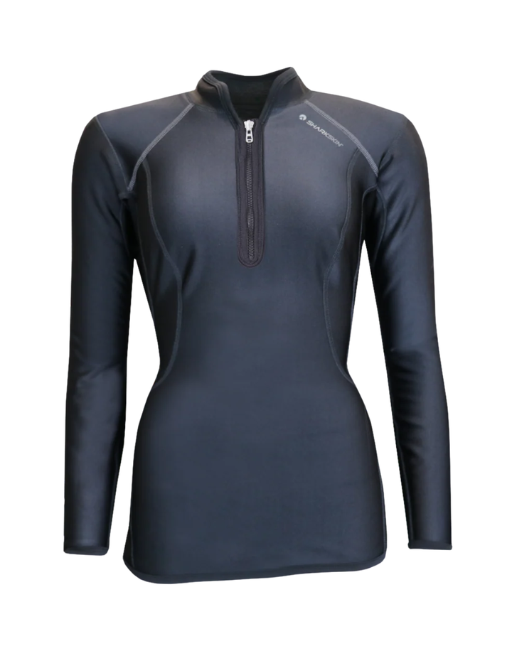 CHILLPROOF LONG SLEEVE CHEST ZIP TOP - WOMENS NEW