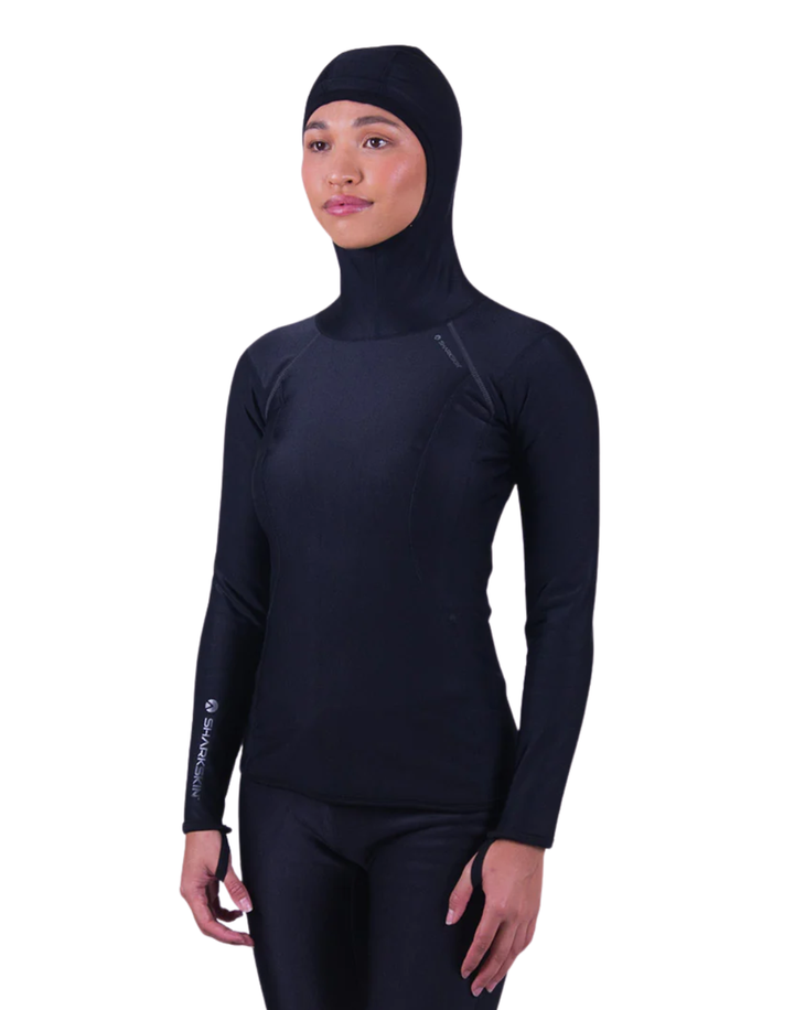 CHILLPROOF LONG SLEEVE HOODED TOP - WOMENS NEW