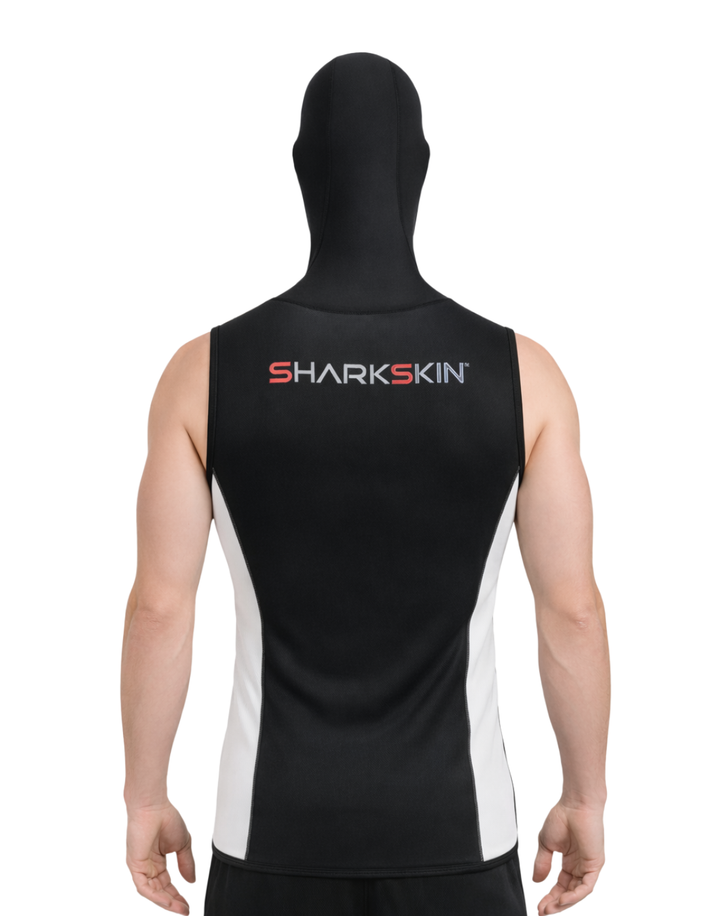 CHILLPROOF SLEEVELESS VEST WITH HOOD FULL ZIP - MENS