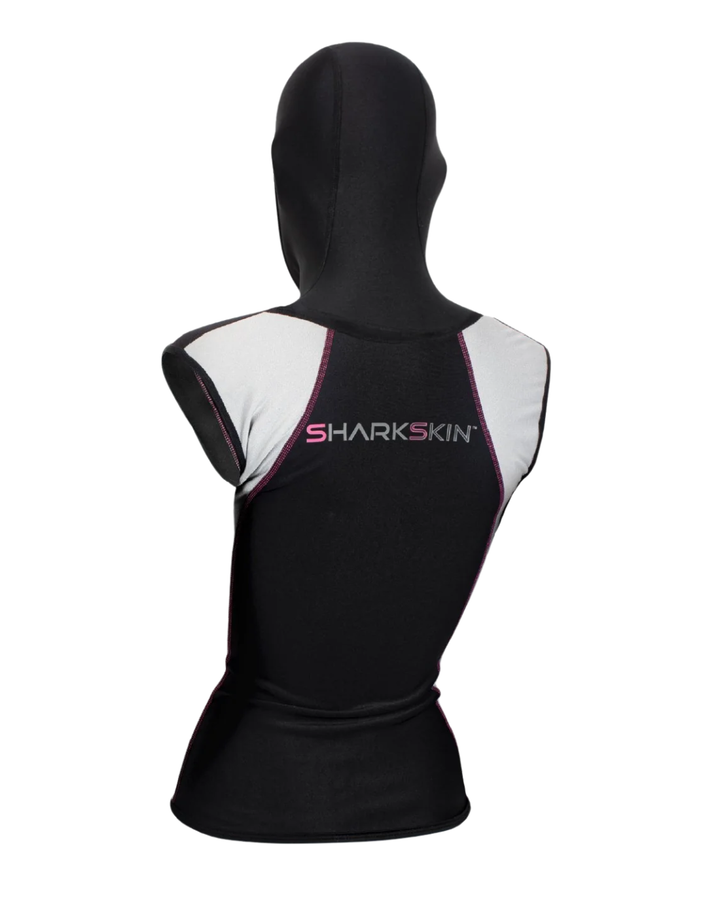 CHILLPROOF SLEEVELESS VEST WITH HOOD FULL ZIP - WOMENS