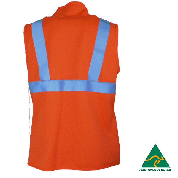 HI-VIS INDUSTRIAL VEST FULL ZIP W/POCKET
