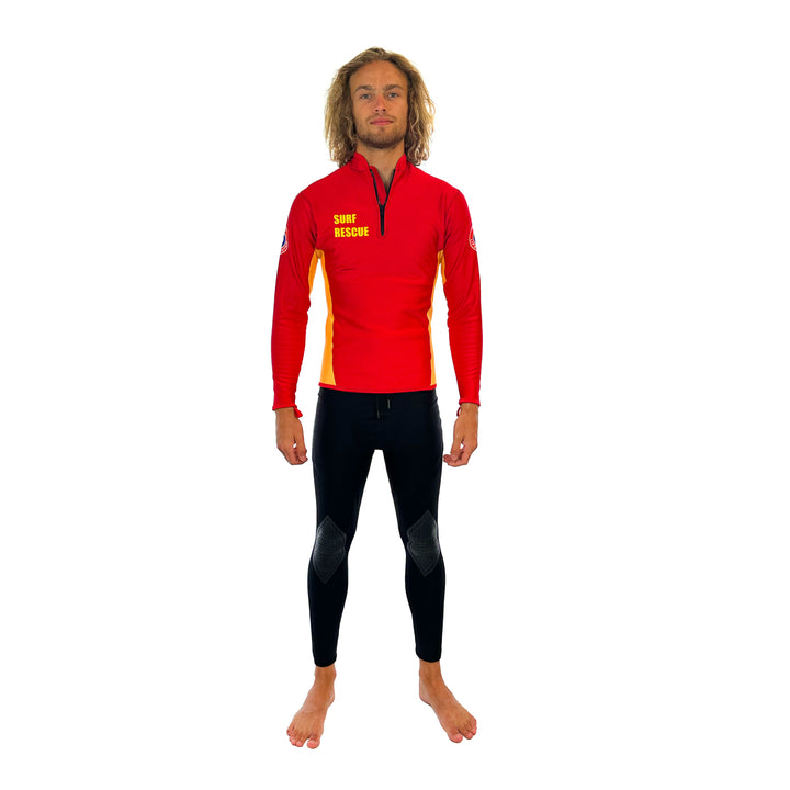 SLSA MEMBERS CHILLPROOF LONG SLEEVE CHEST ZIP TOP - MENS