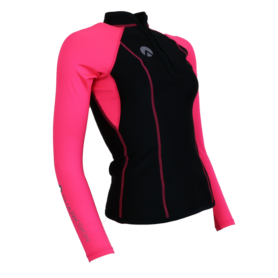HIGH PERFORMANCE LONG SLEEVE CHEST ZIP TOP - WOMENS NEW