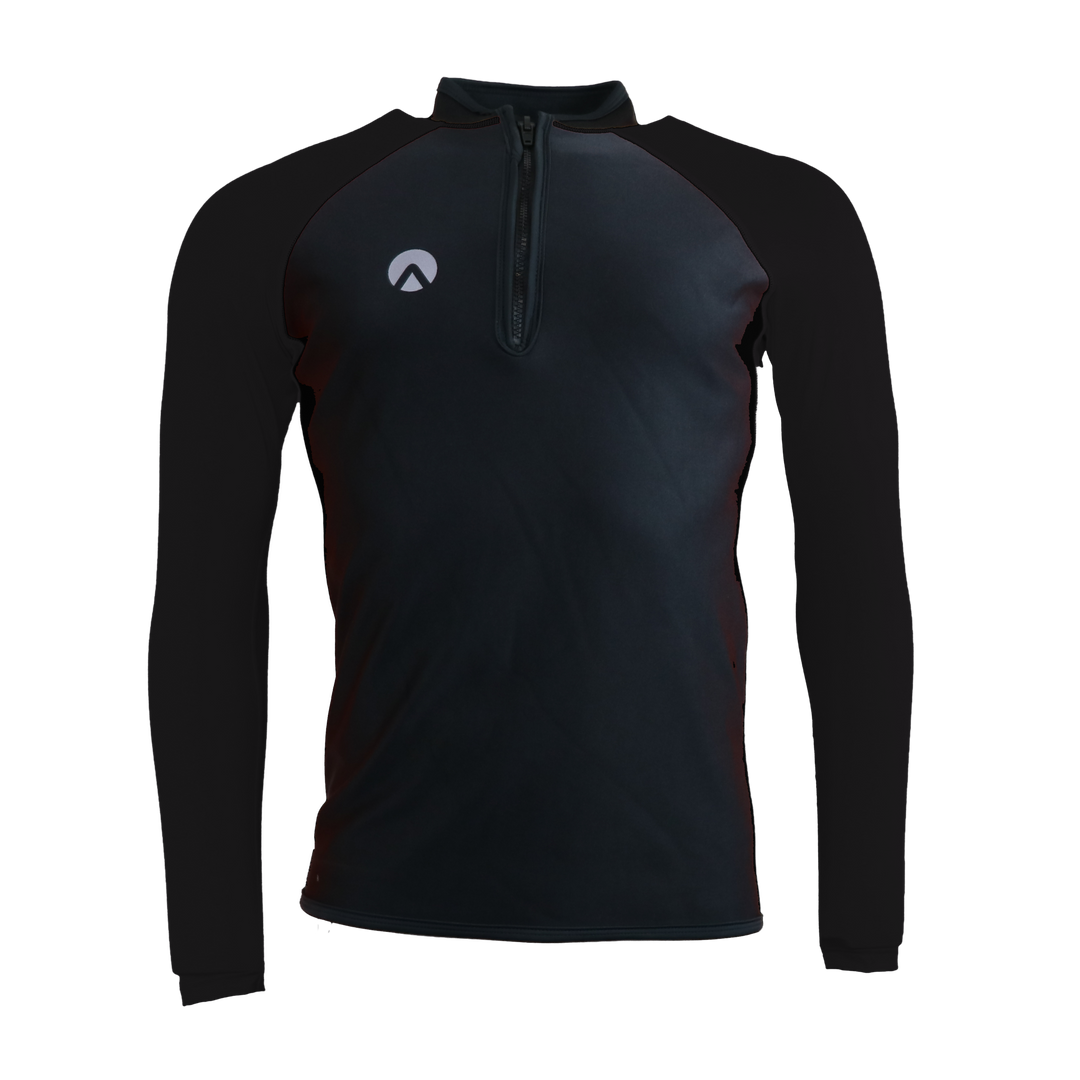 HIGH PERFORMANCE LONG SLEEVE CHEST ZIP TOP - MENS NEW