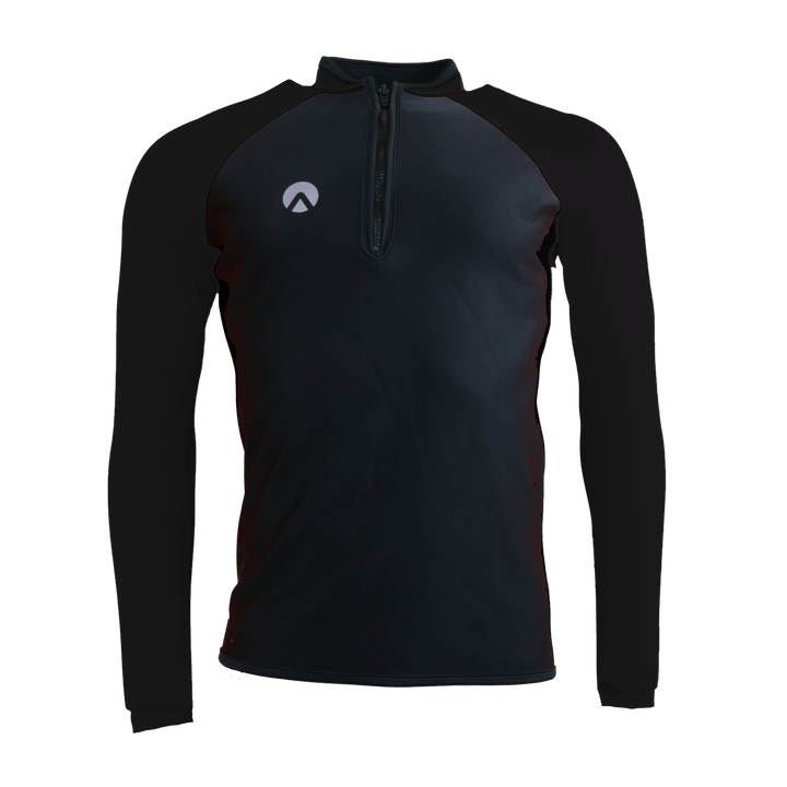 HIGH PERFORMANCE LONG SLEEVE CHEST ZIP TOP - MENS NEW