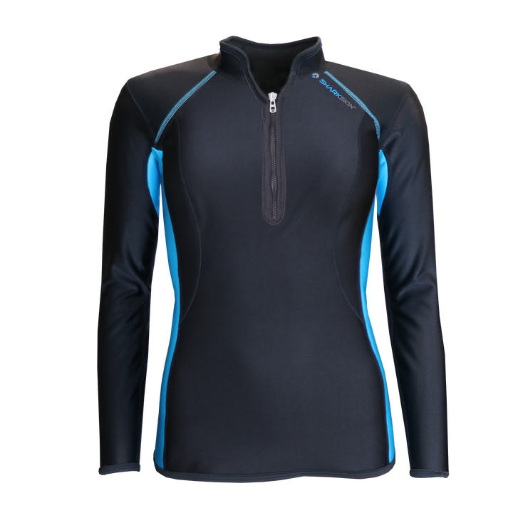 CHILLPROOF LONG SLEEVE CHEST ZIP TOP - WOMENS NEW (SECONDS)