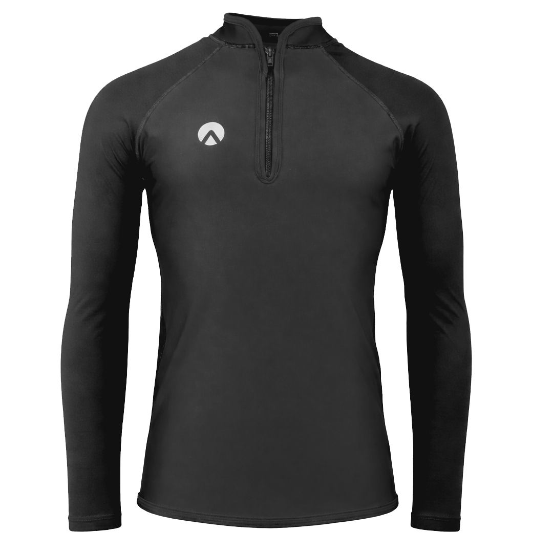 PERFORMANCE LONG SLEEVE CHEST ZIP TOP - MENS NEW