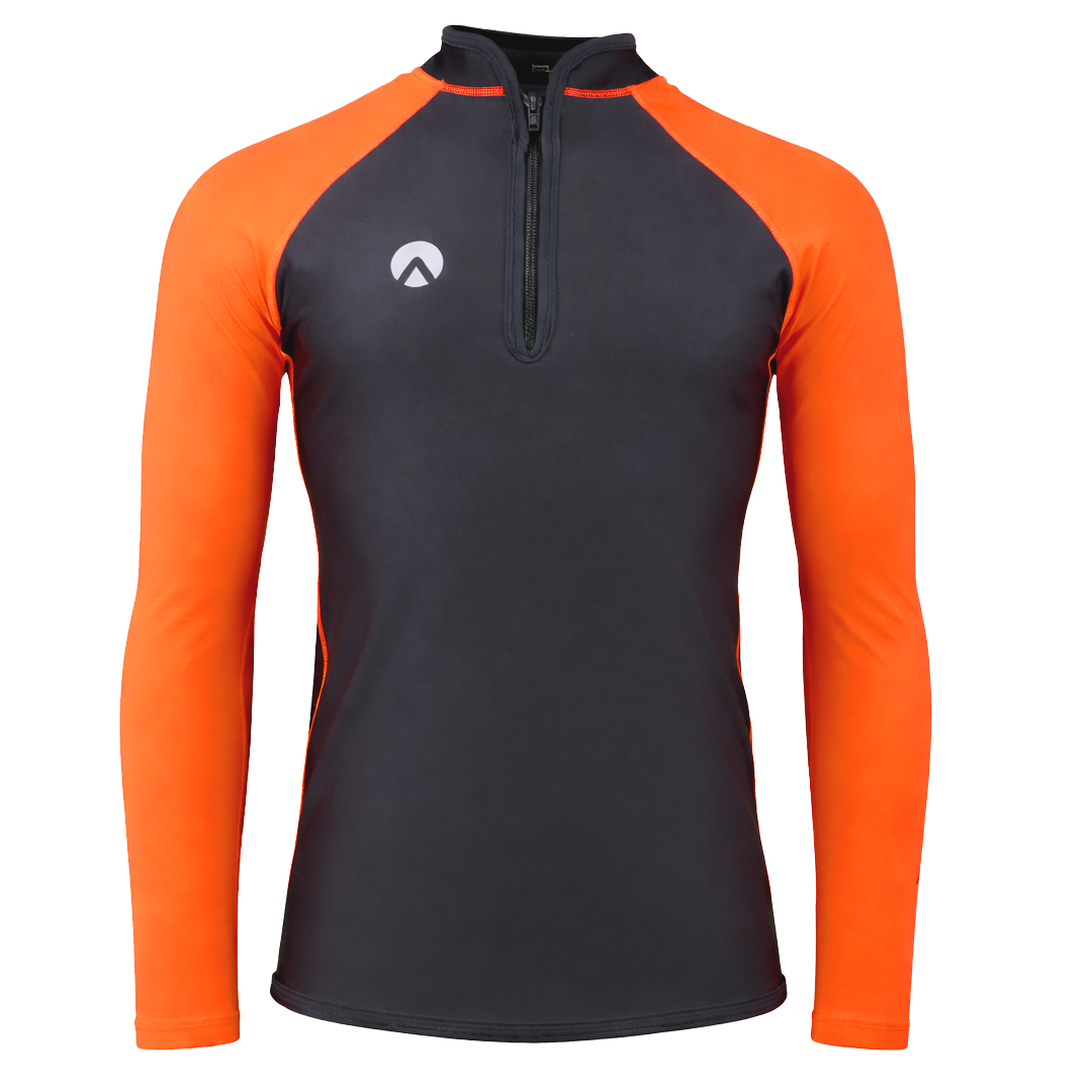 PERFORMANCE LONG SLEEVE CHEST ZIP TOP - MENS NEW