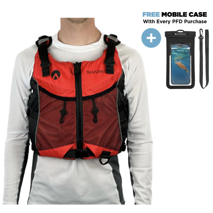 MULTIFLEX FRONT-ZIP PFD WITH FREE PHONE CASE