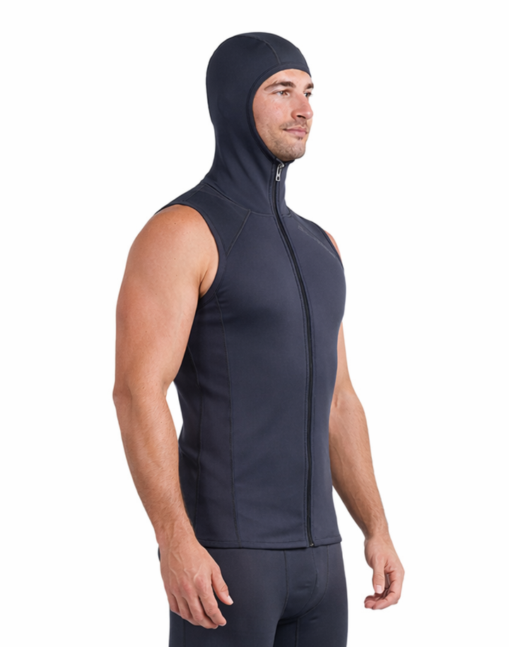 T2 CHILLPROOF FULL ZIP VEST WITH HOOD - MENS