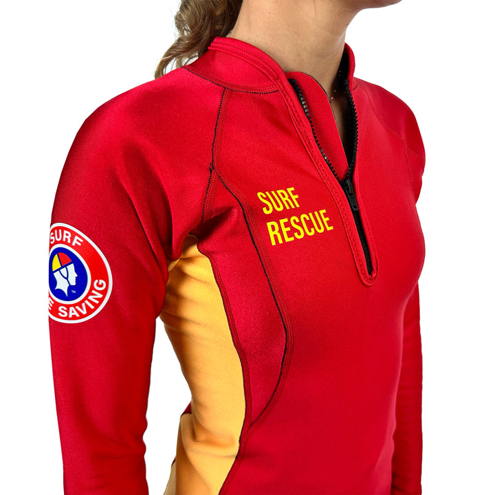 SLSA MEMBERS CHILLPROOF LONG SLEEVE CHEST ZIP TOP - WOMENS