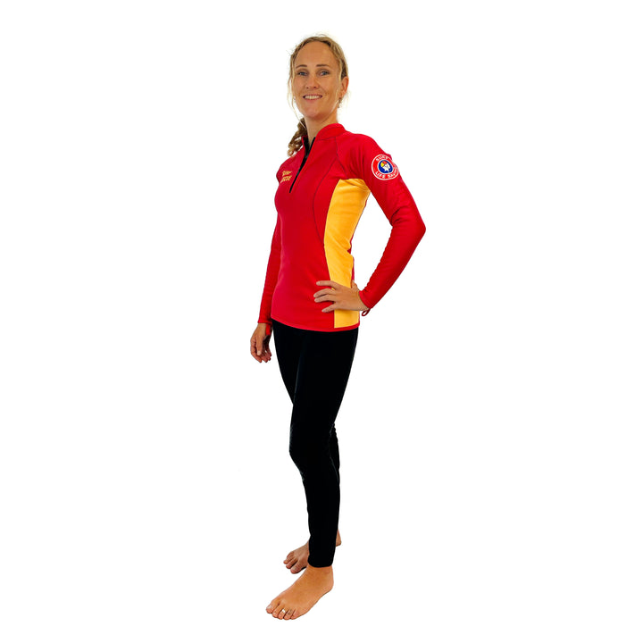 SLSA MEMBERS CHILLPROOF LONG SLEEVE CHEST ZIP TOP - WOMENS