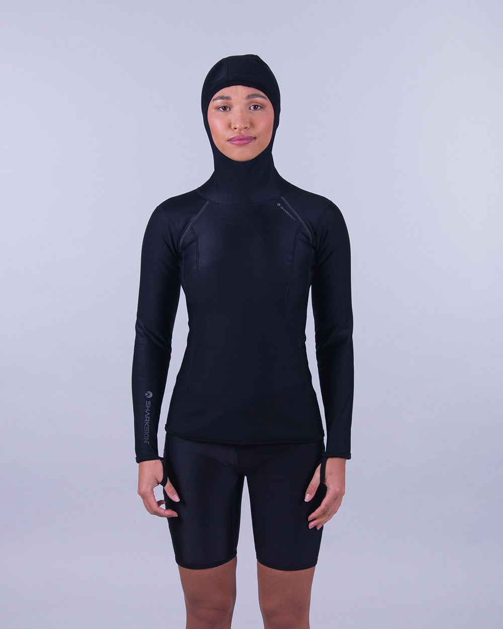 CHILLPROOF LONG SLEEVE HOODED TOP - WOMENS NEW