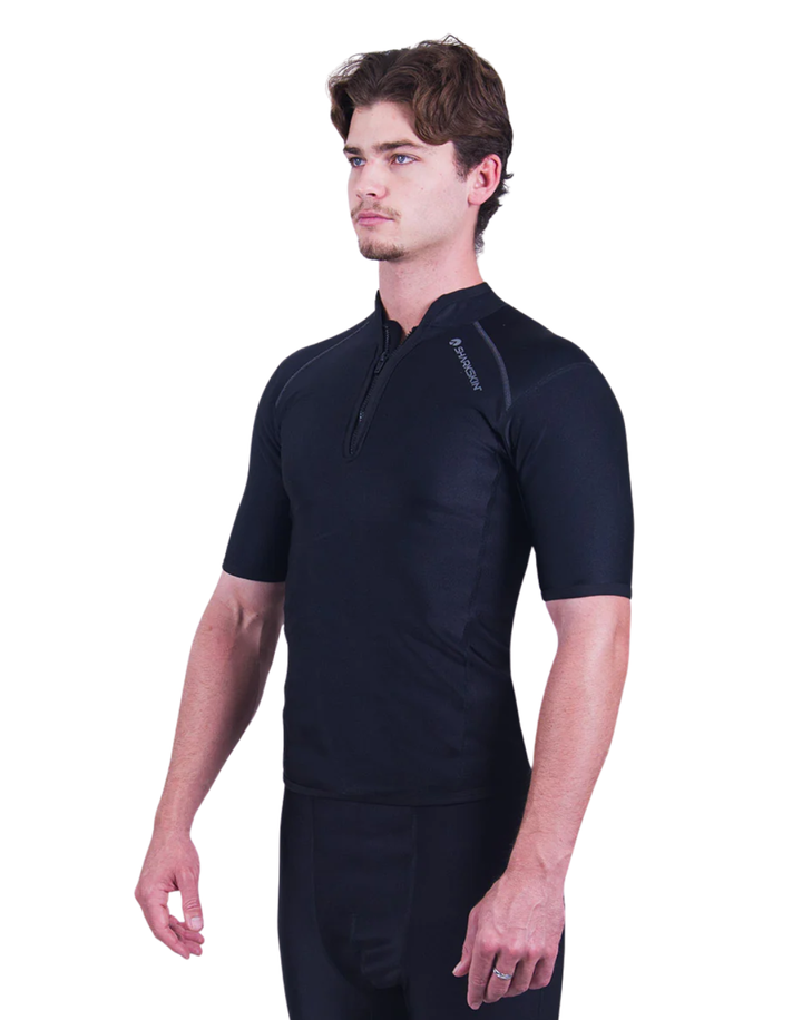 CHILLPROOF SHORT SLEEVE CHEST ZIP - MENS NEW