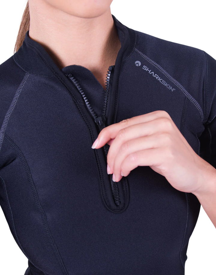 CHILLPROOF SHORT SLEEVE CHEST ZIP - WOMENS NEW