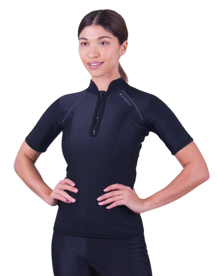 CHILLPROOF SHORT SLEEVE CHEST ZIP - WOMENS NEW