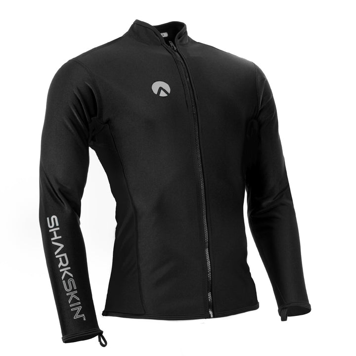 Sharkskin Chillproof Long Sleeve Full Zip - Mens Black