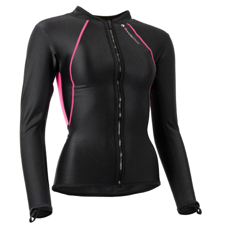 Sharkskin Womens Chillproof Long Sleeve Full Zip Pink